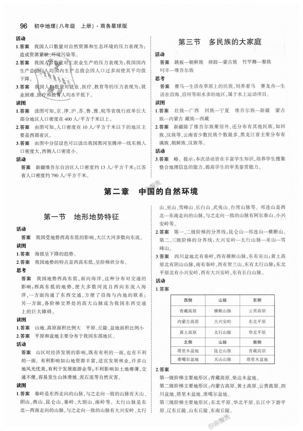 2018年5年中考3年模擬初中地理八年級上冊商務(wù)星球版 第29頁