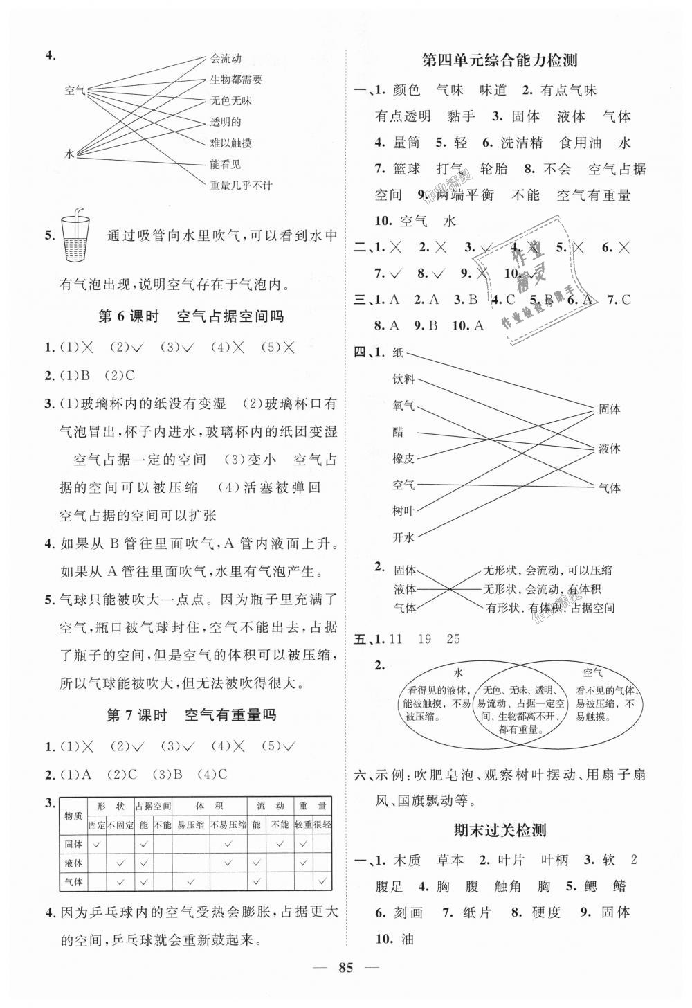 2018年陽光同學(xué)課時優(yōu)化作業(yè)三年級科學(xué)上冊教科版 第7頁