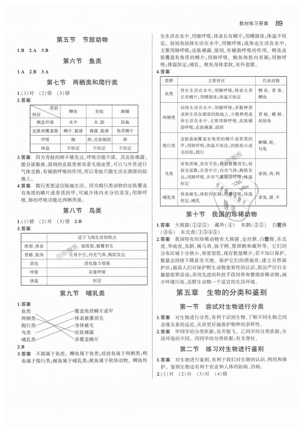 2018年5年中考3年模擬初中生物七年級上冊冀少版 第40頁