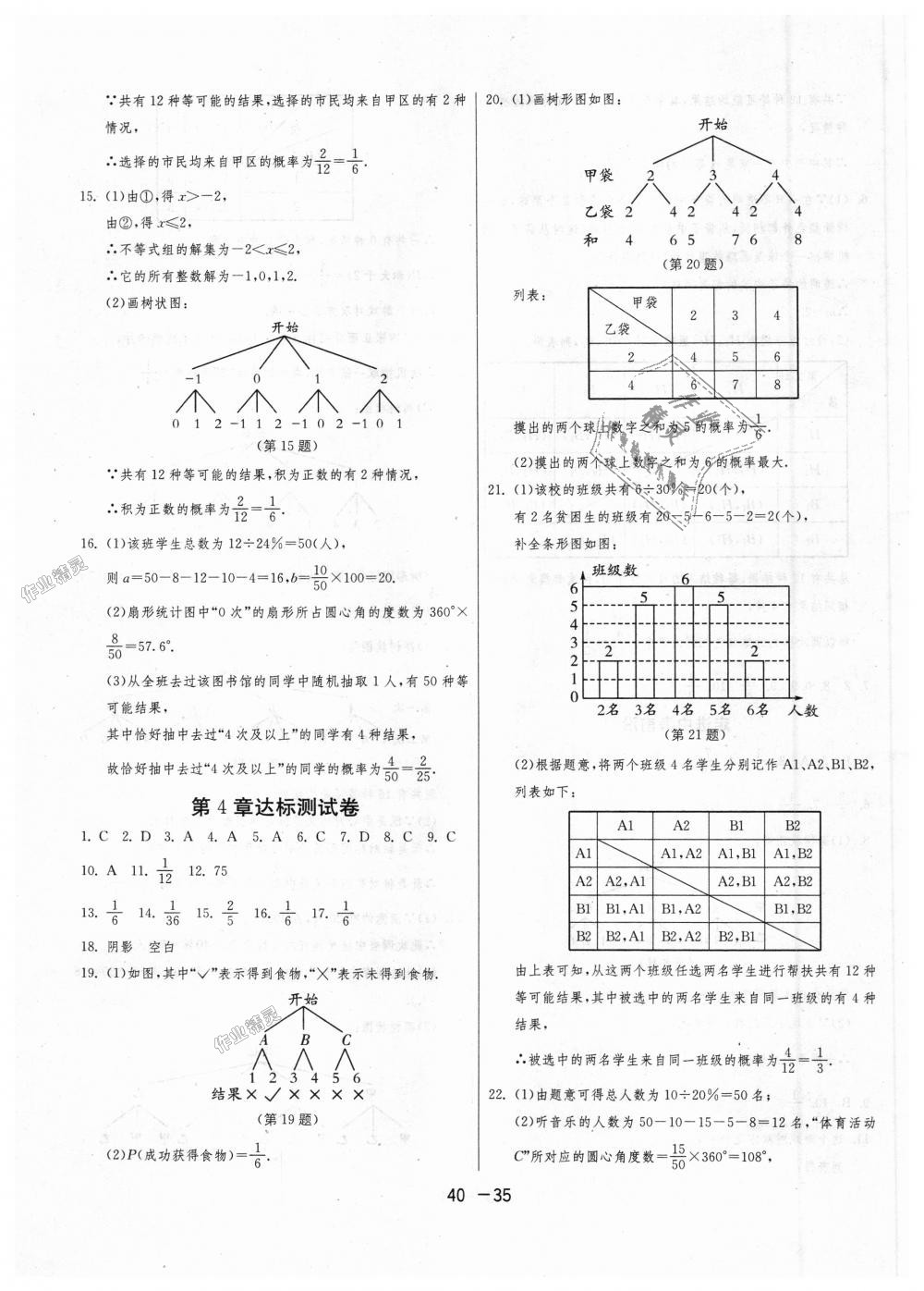 2018年1課3練單元達標(biāo)測試九年級數(shù)學(xué)上冊蘇科版 第35頁