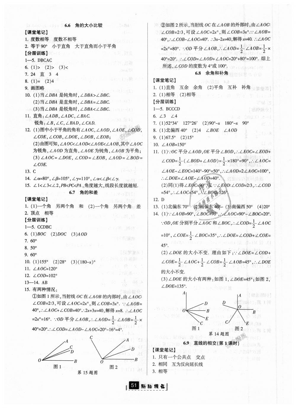 2018年勵(lì)耘書(shū)業(yè)勵(lì)耘新同步七年級(jí)數(shù)學(xué)上冊(cè)浙教版 第15頁(yè)