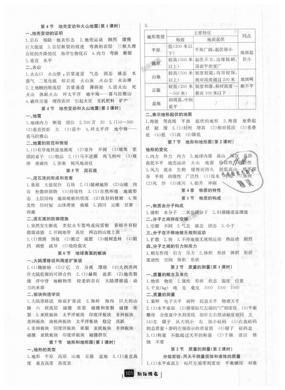 2018年勵耘書業(yè)勵耘新同步七年級科學(xué)上冊浙教版 第15頁