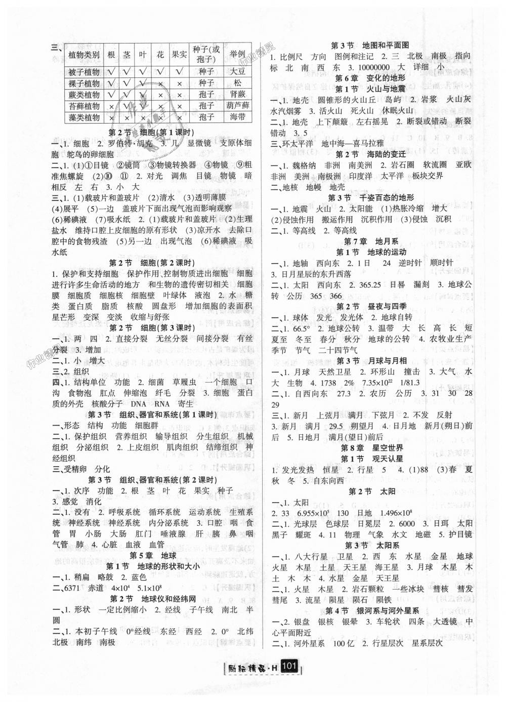 2018年勵(lì)耘書業(yè)勵(lì)耘新同步七年級(jí)科學(xué)上冊(cè)華師大版 第16頁