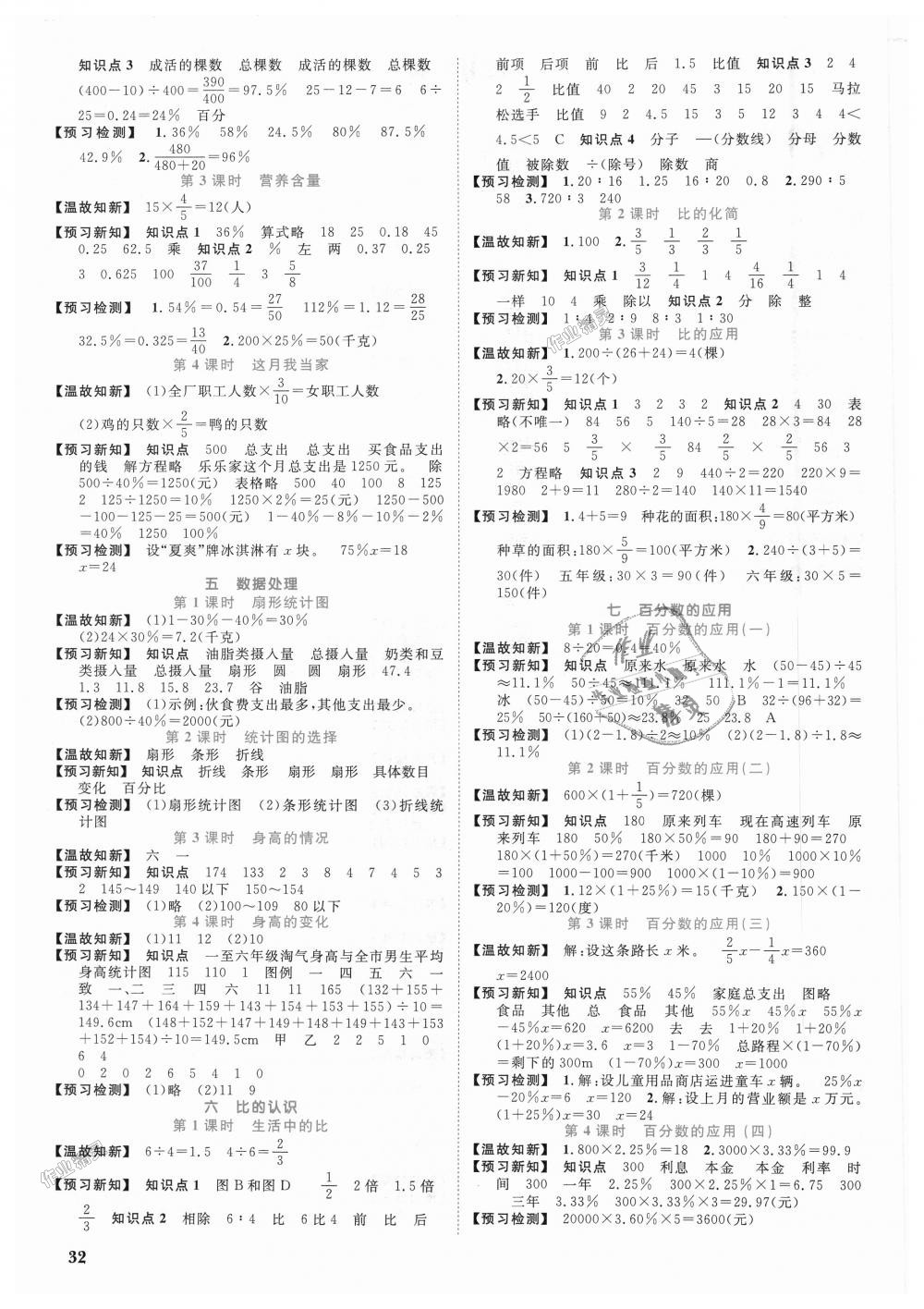 2018年陽光同學(xué)課時(shí)優(yōu)化作業(yè)六年級(jí)數(shù)學(xué)上冊(cè)北師大版深圳專版 第15頁