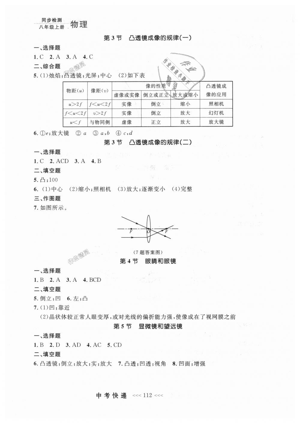 2018年中考快遞同步檢測八年級物理上冊人教版 第8頁