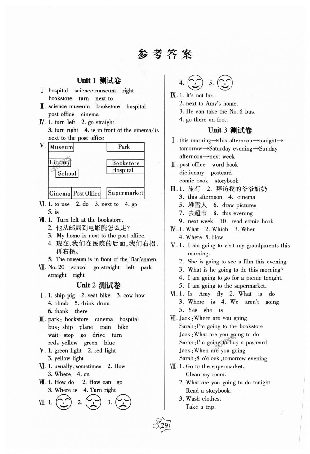 2018年100分闖關(guān)課時作業(yè)六年級英語上冊人教PEP版 第5頁