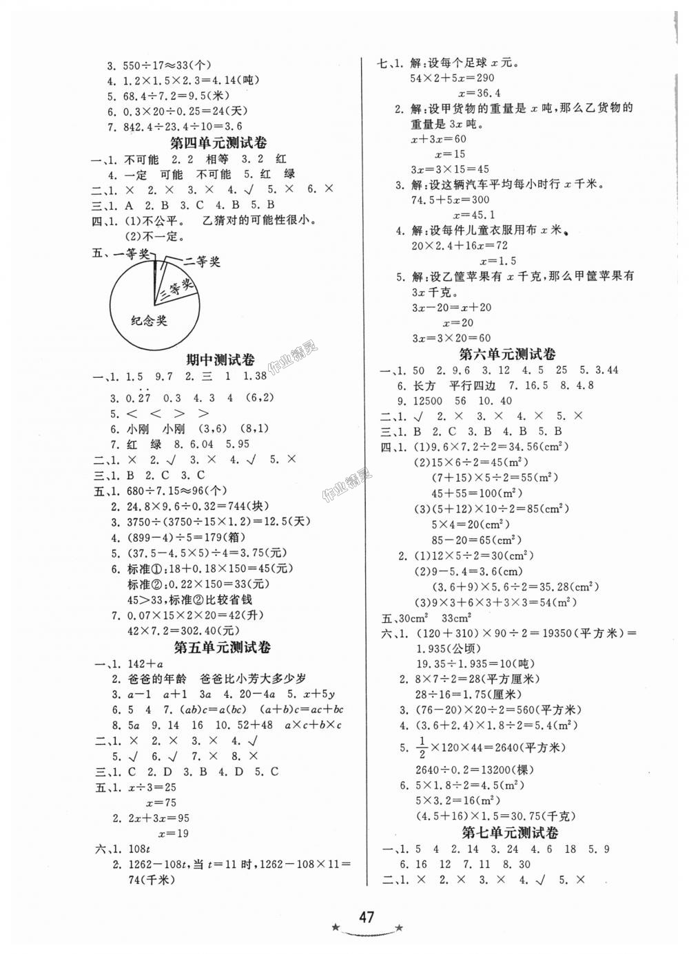 2018年小學(xué)生學(xué)習(xí)樂園隨堂練五年級(jí)數(shù)學(xué)上冊(cè)人教版 第7頁