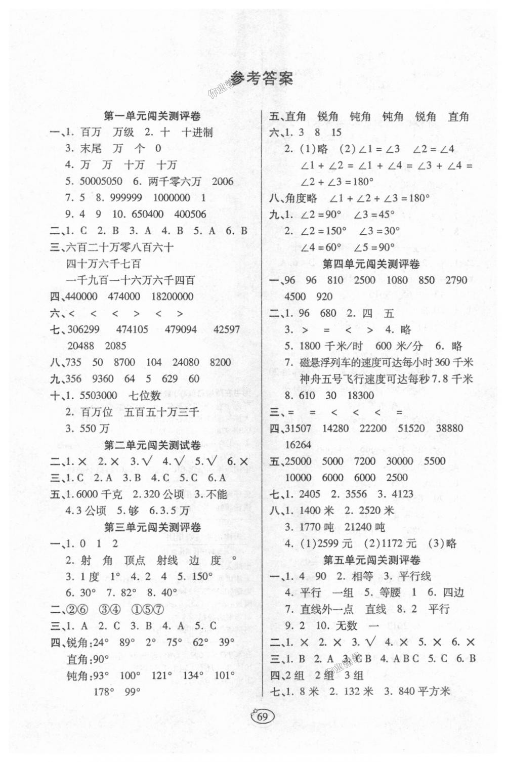 2018年培優(yōu)奪冠金卷四年級(jí)數(shù)學(xué)上冊(cè)人教版 第1頁(yè)