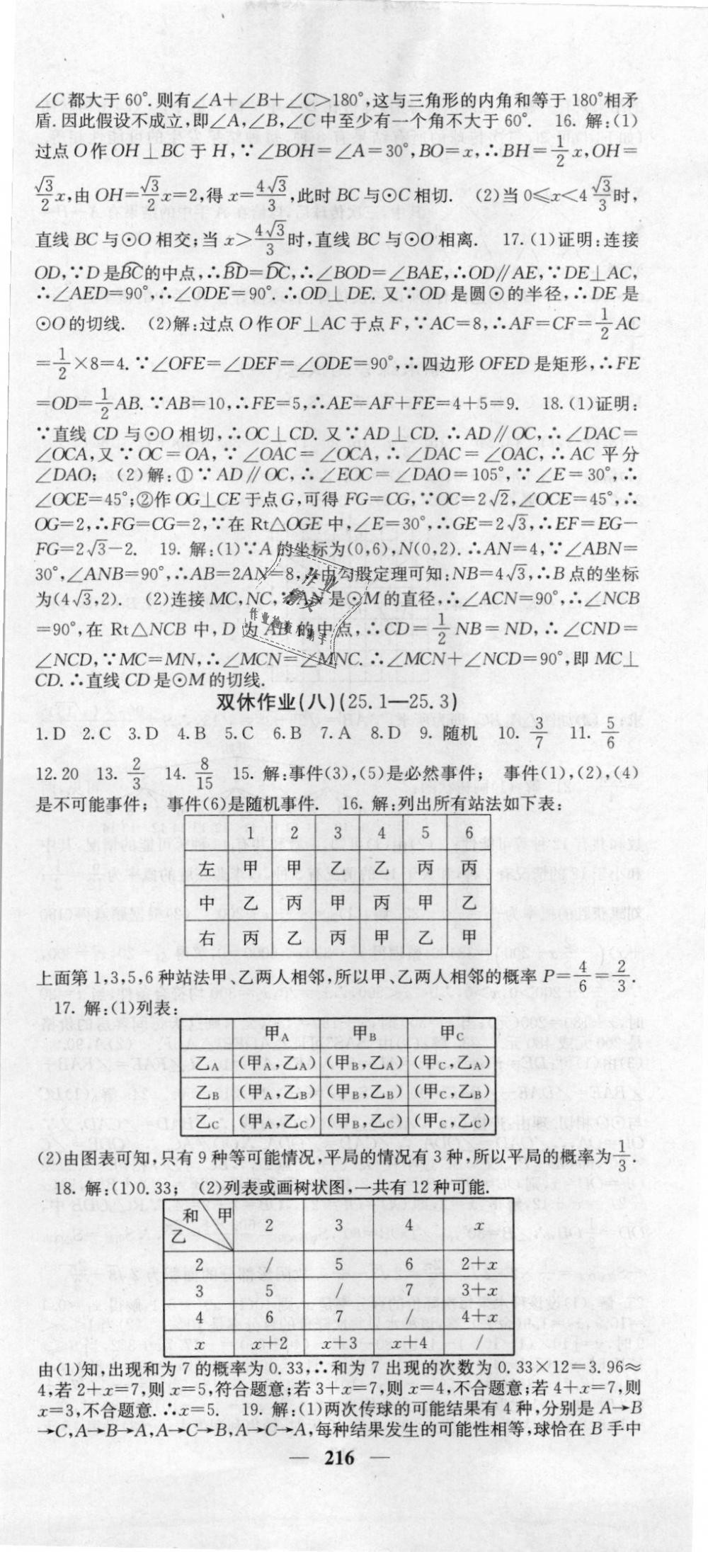 2018年課堂點睛九年級數(shù)學(xué)上冊人教版 第45頁