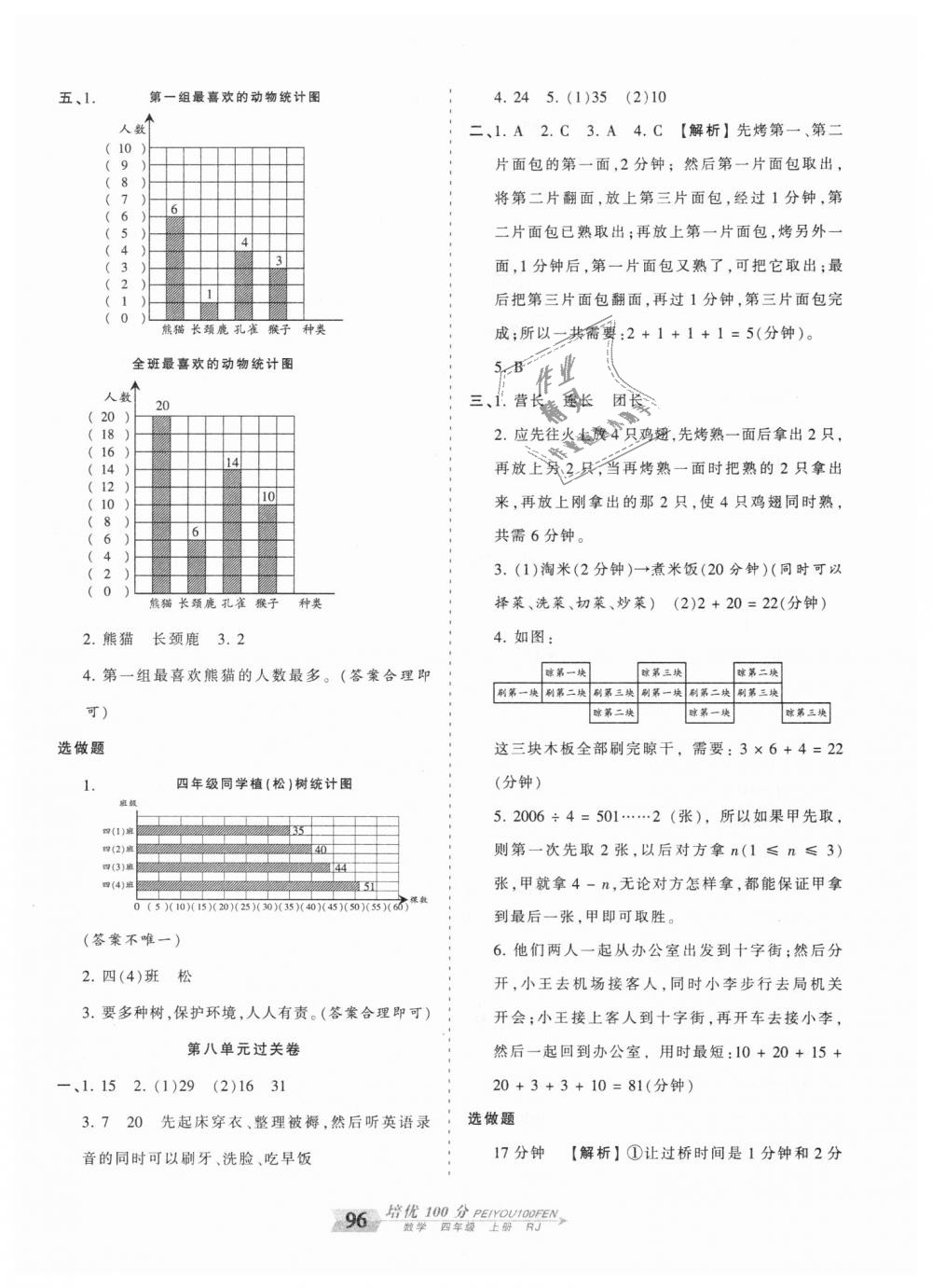 2018年王朝霞培优100分四年级数学上册人教版 第8页