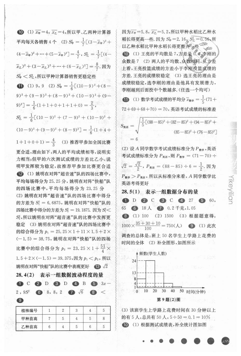 2018年华东师大版一课一练九年级数学全一册 第23页