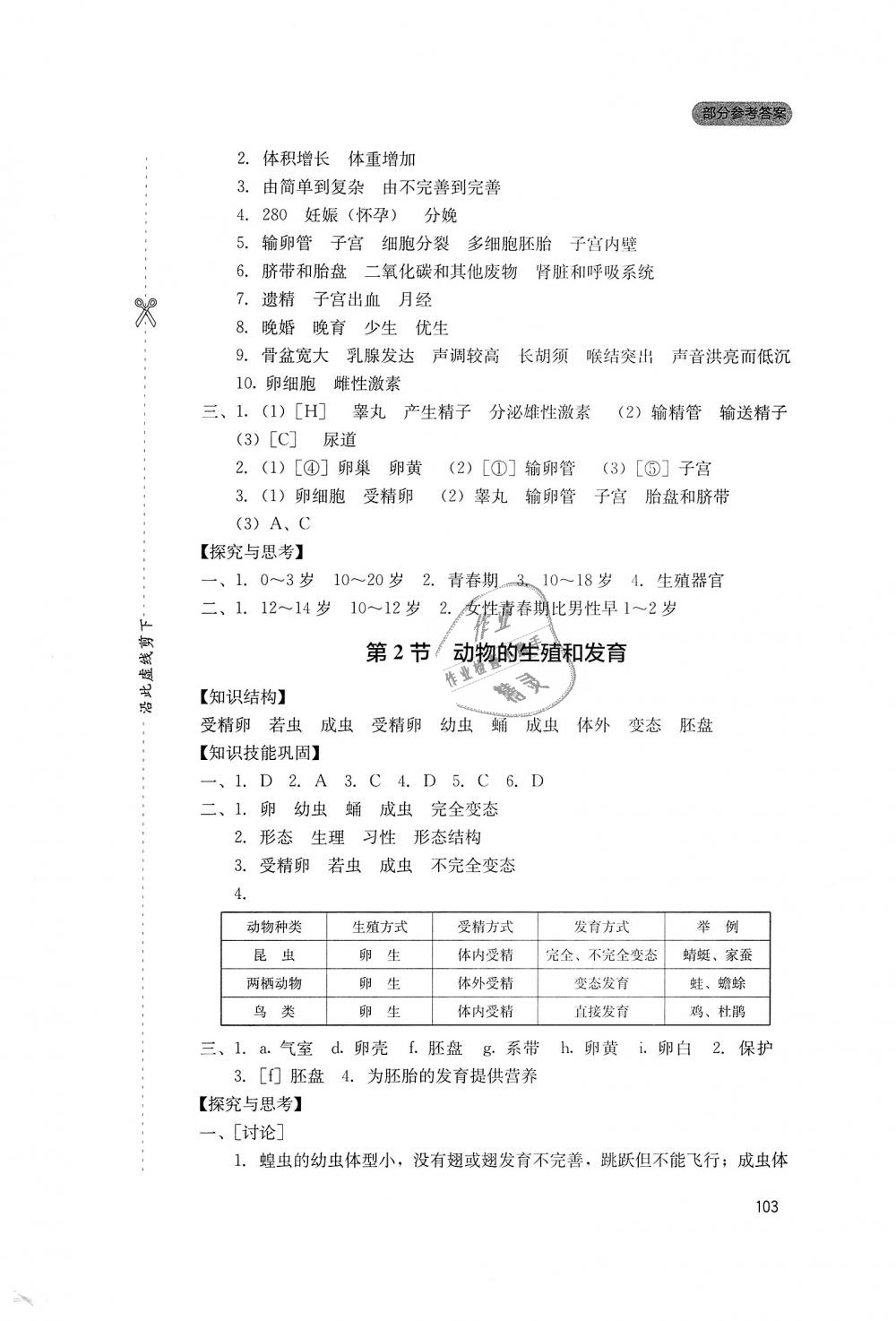 2018年新课程实践与探究丛书八年级生物上册北师大版 第9页