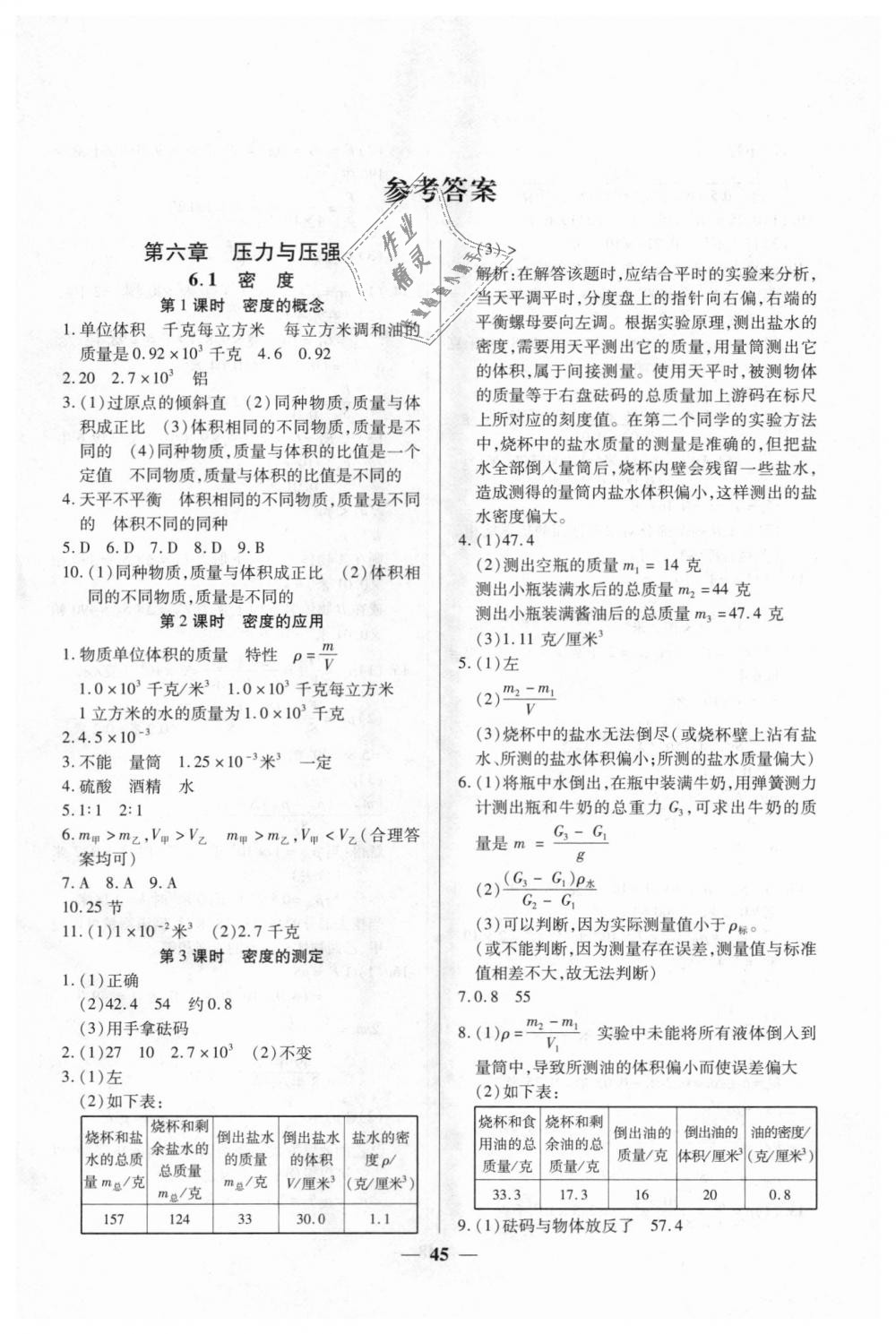 2018年金牌教练九年级物理上册沪教版 第1页