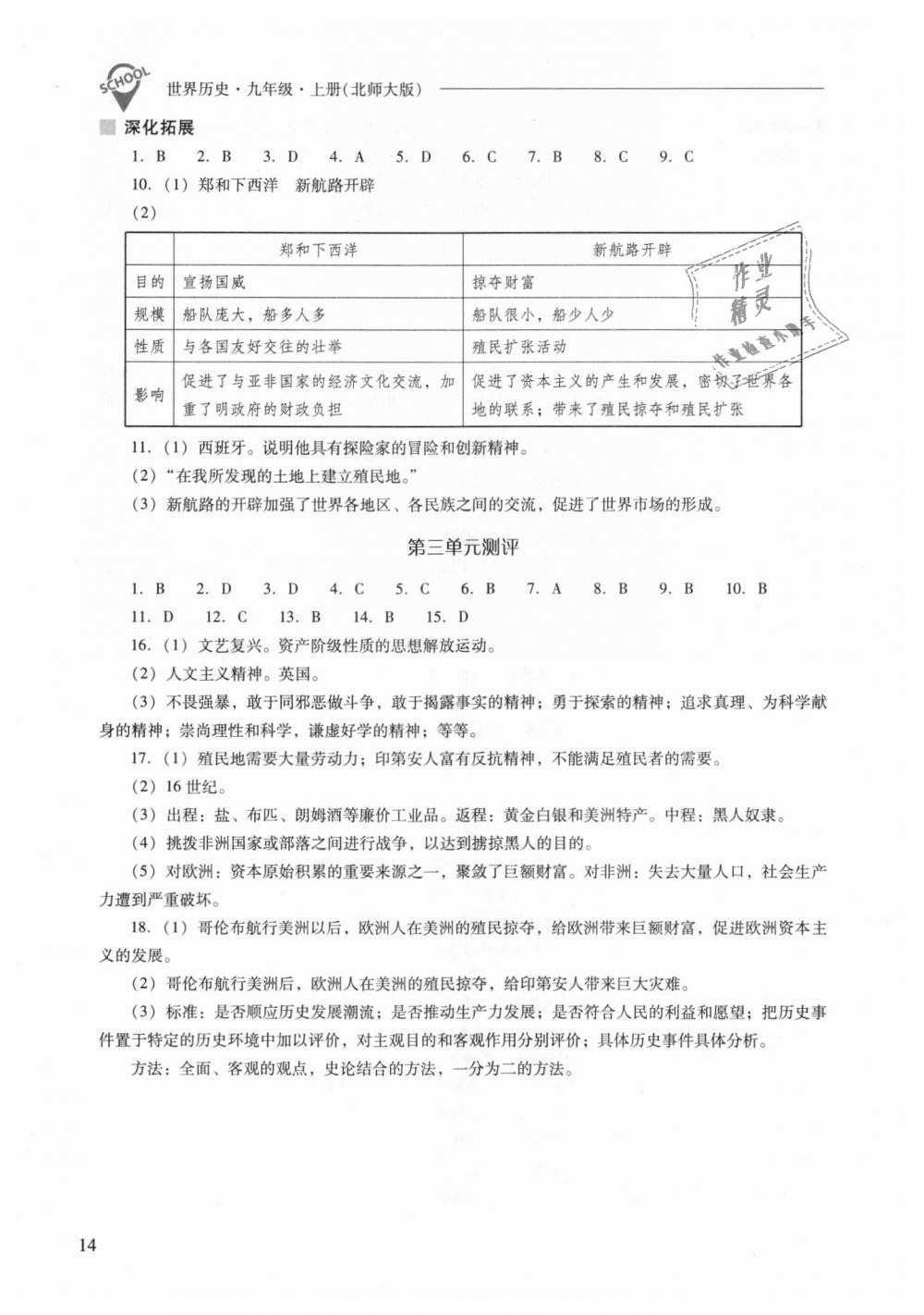 2018年新課程問題解決導(dǎo)學(xué)方案九年級(jí)世界歷史上冊(cè)北師大版 第14頁