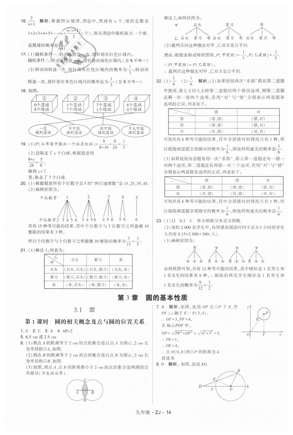 2018年經(jīng)綸學(xué)典學(xué)霸九年級數(shù)學(xué)全一冊浙教版 第14頁