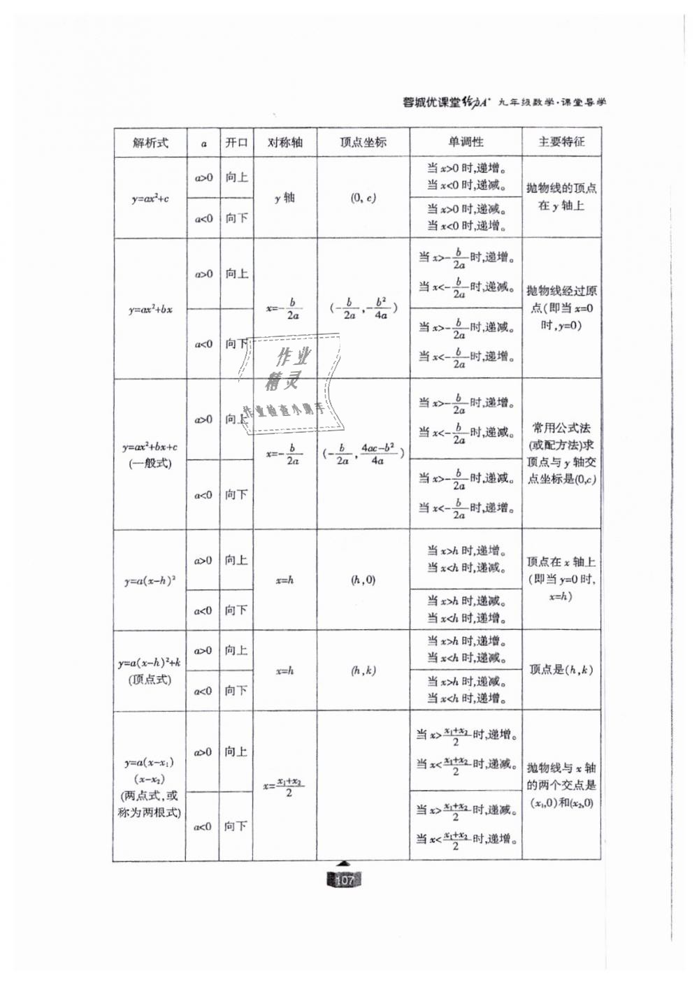 2018年蓉城课堂给力A加九年级数学全一册北师大版 第107页