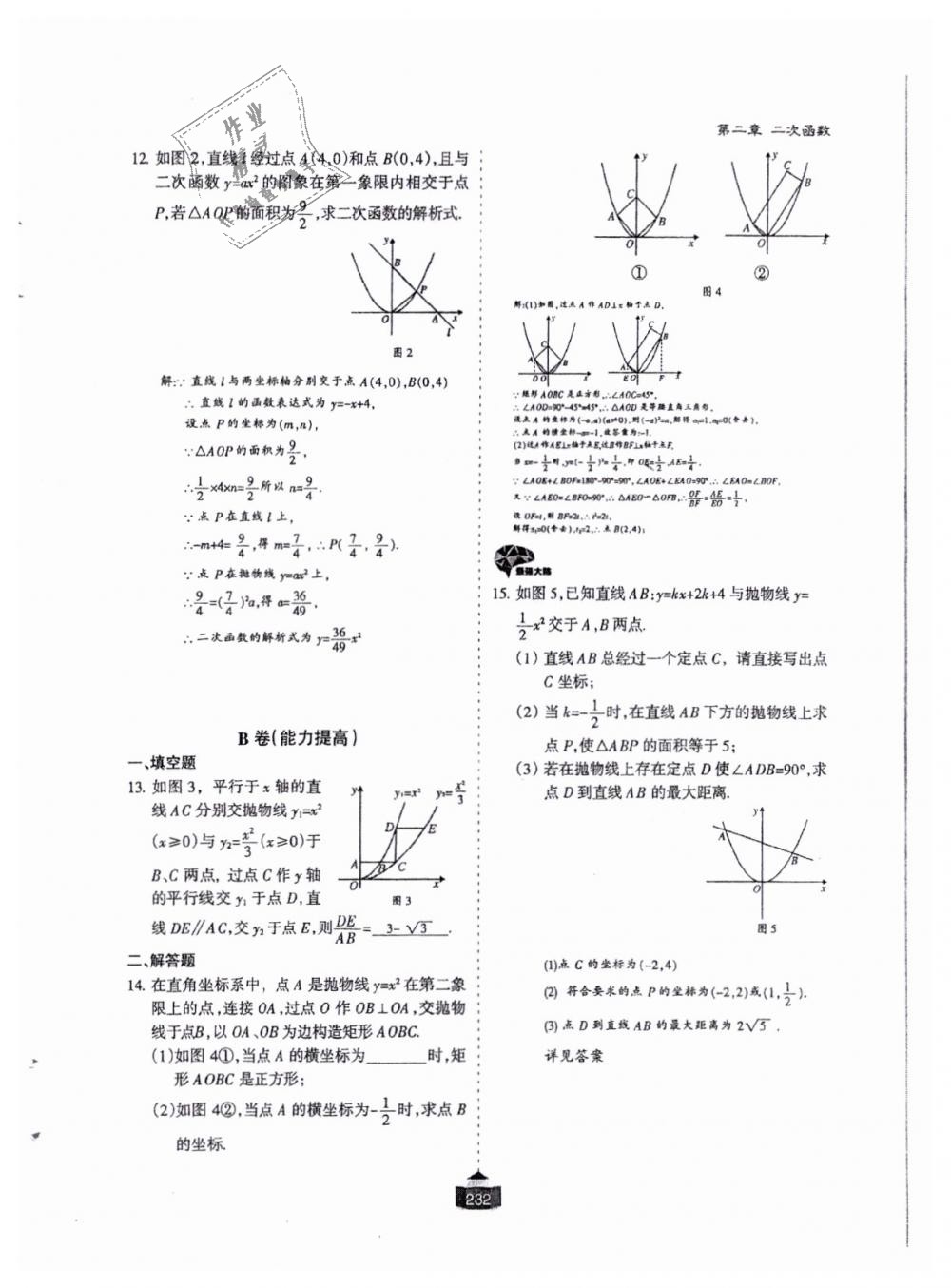 2018年蓉城课堂给力A加九年级数学全一册北师大版 第233页