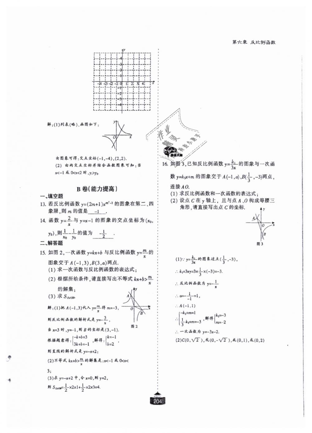 2018年蓉城课堂给力A加九年级数学全一册北师大版 第205页