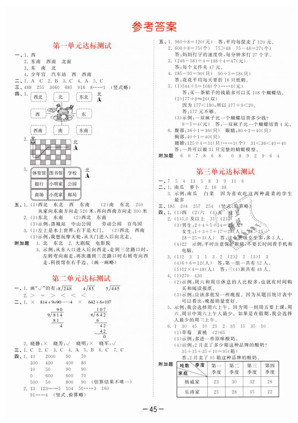 2019年53天天練小學(xué)數(shù)學(xué)三年級(jí)下冊(cè)人教版 第49頁(yè)