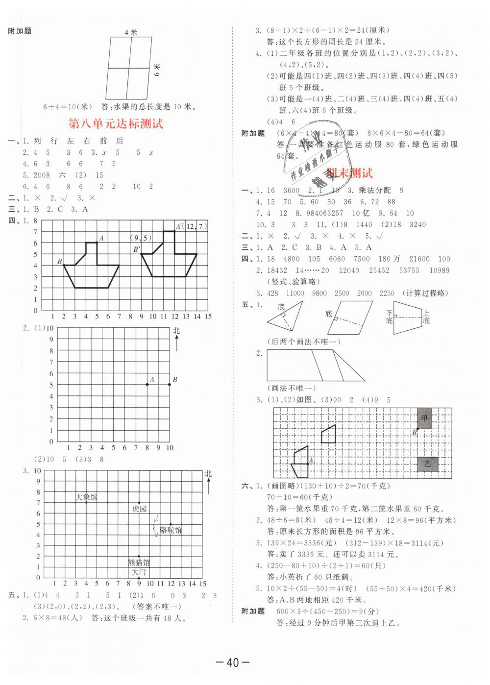 2019年53天天練小學(xué)數(shù)學(xué)四年級(jí)下冊(cè)蘇教版 第20頁(yè)