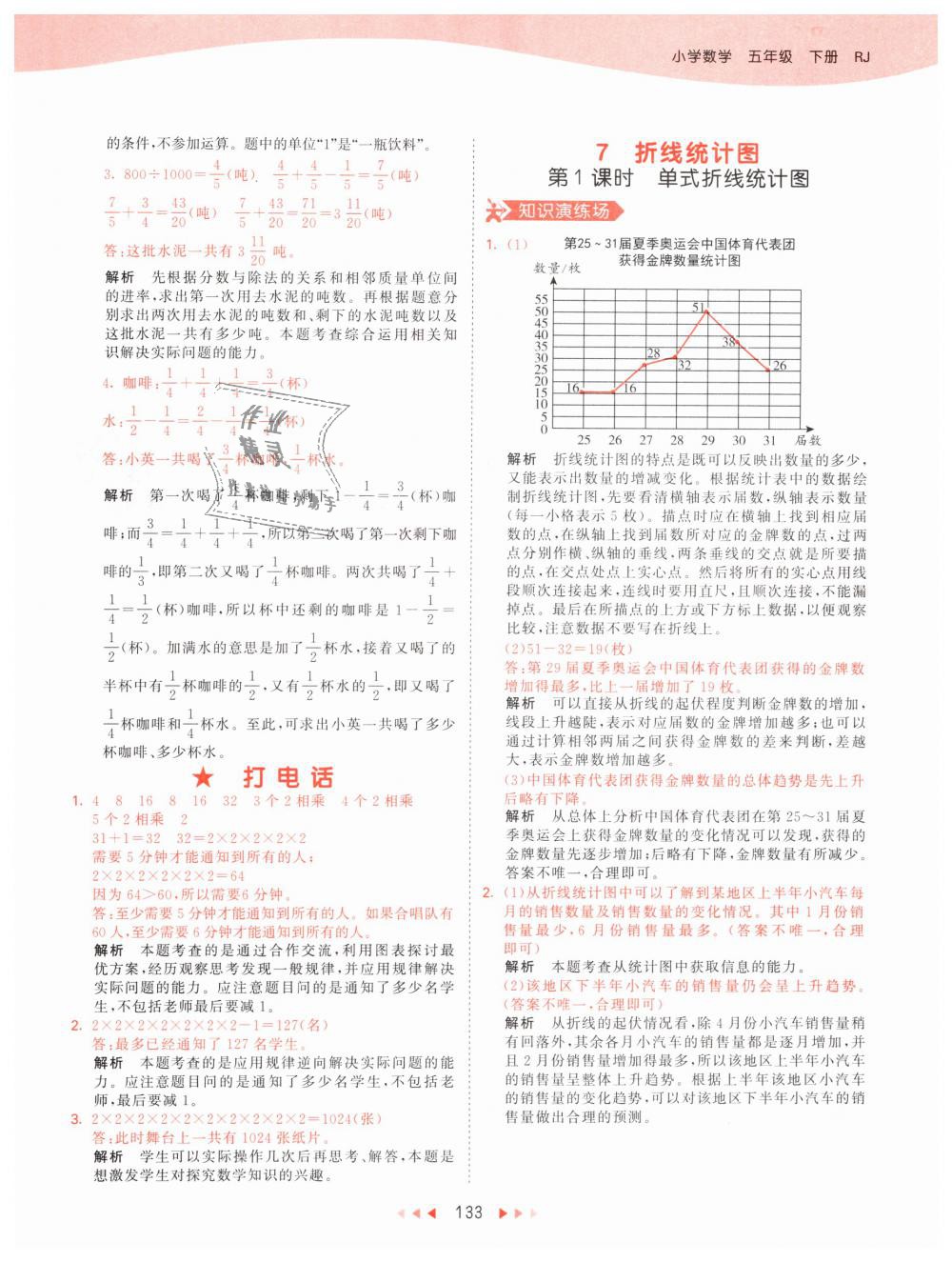 2019年53天天練小學(xué)數(shù)學(xué)五年級下冊人教版 第41頁