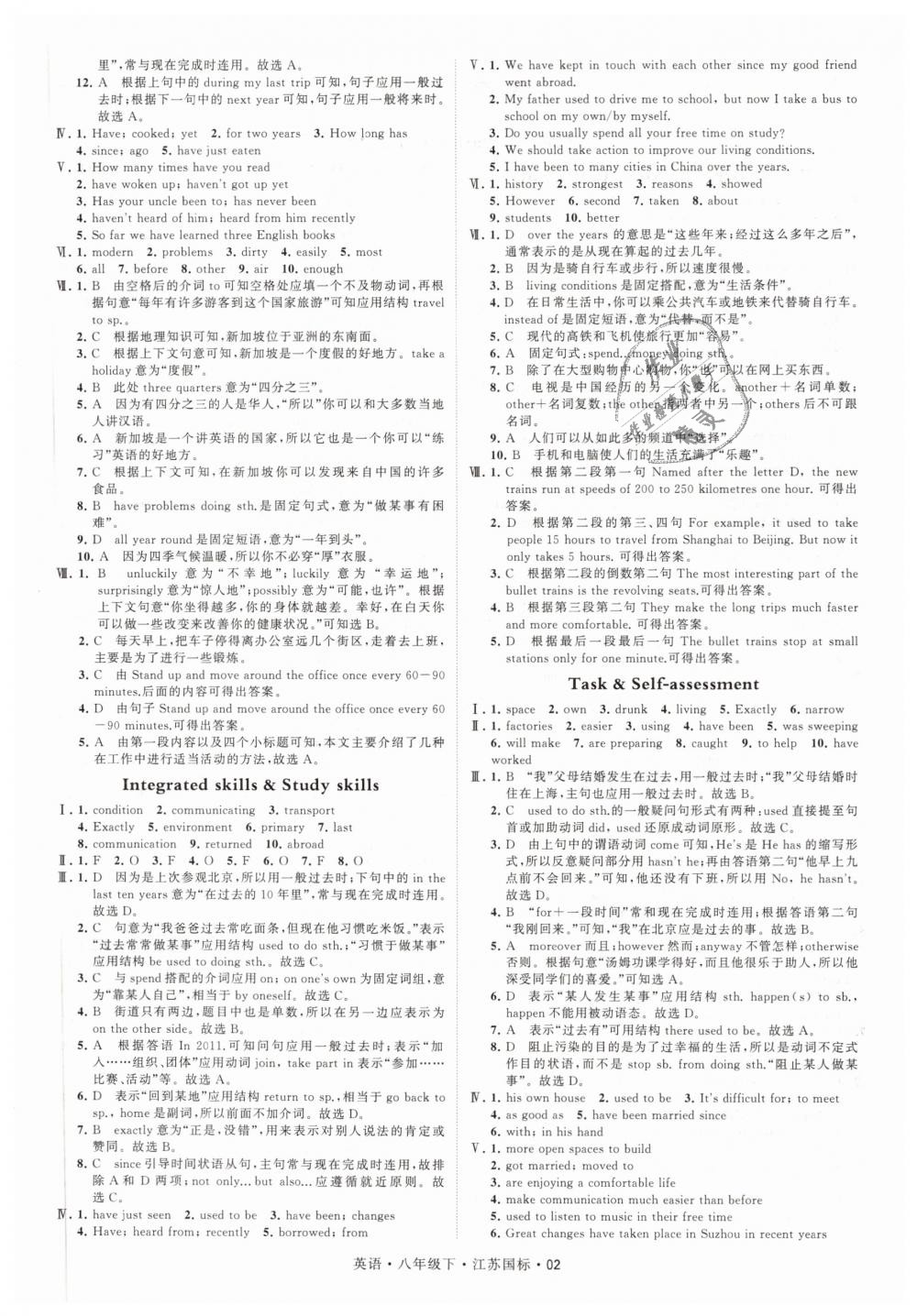 2019年經(jīng)綸學(xué)典學(xué)霸八年級英語下冊江蘇版 第2頁