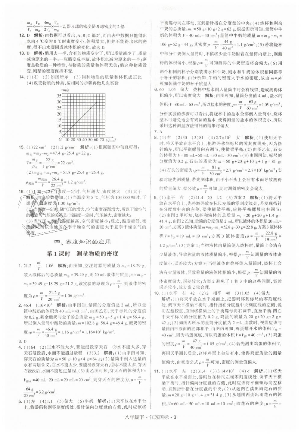 2019年经纶学典学霸八年级物理下册江苏版 第3页