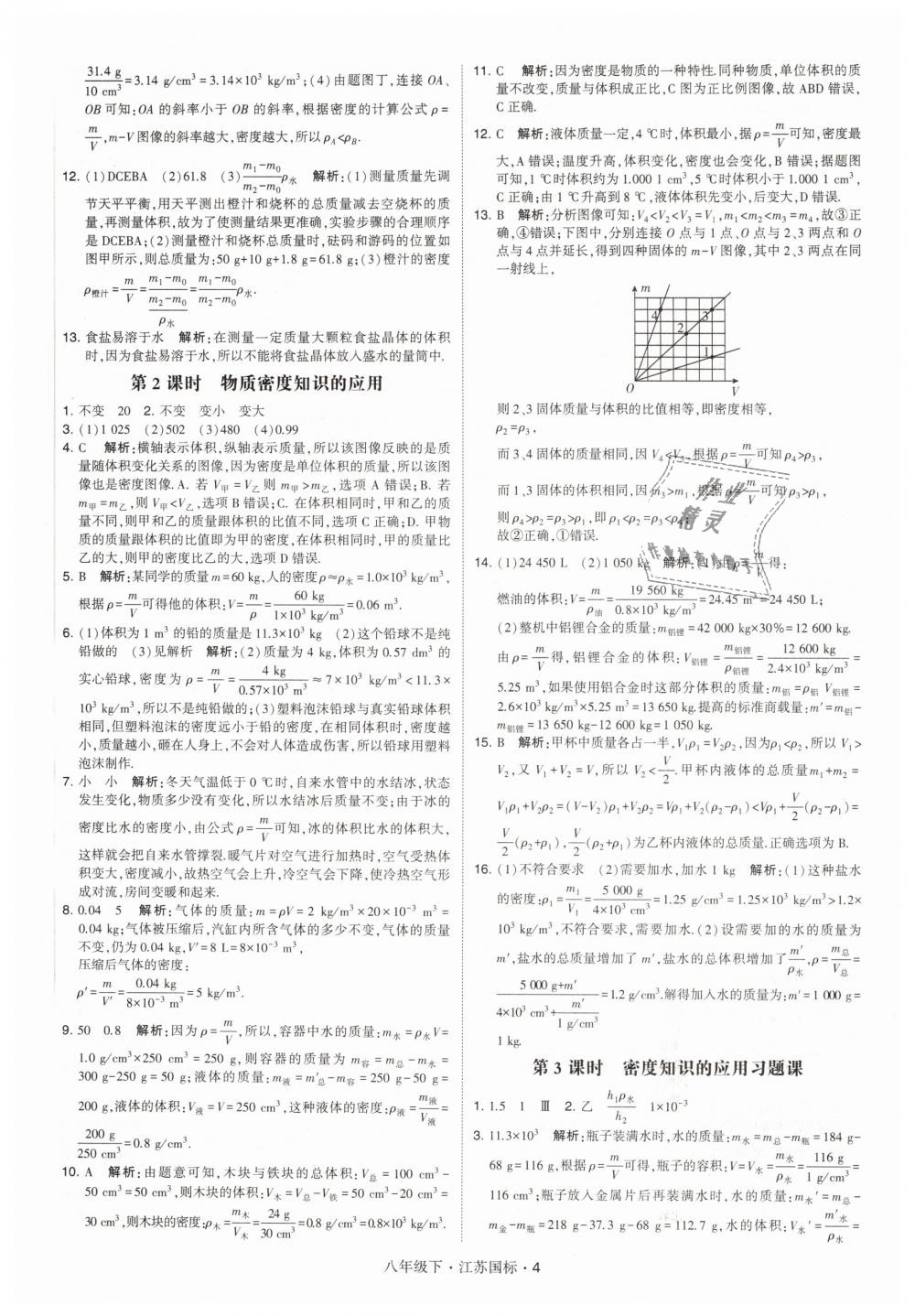 2019年经纶学典学霸八年级物理下册江苏版 第4页