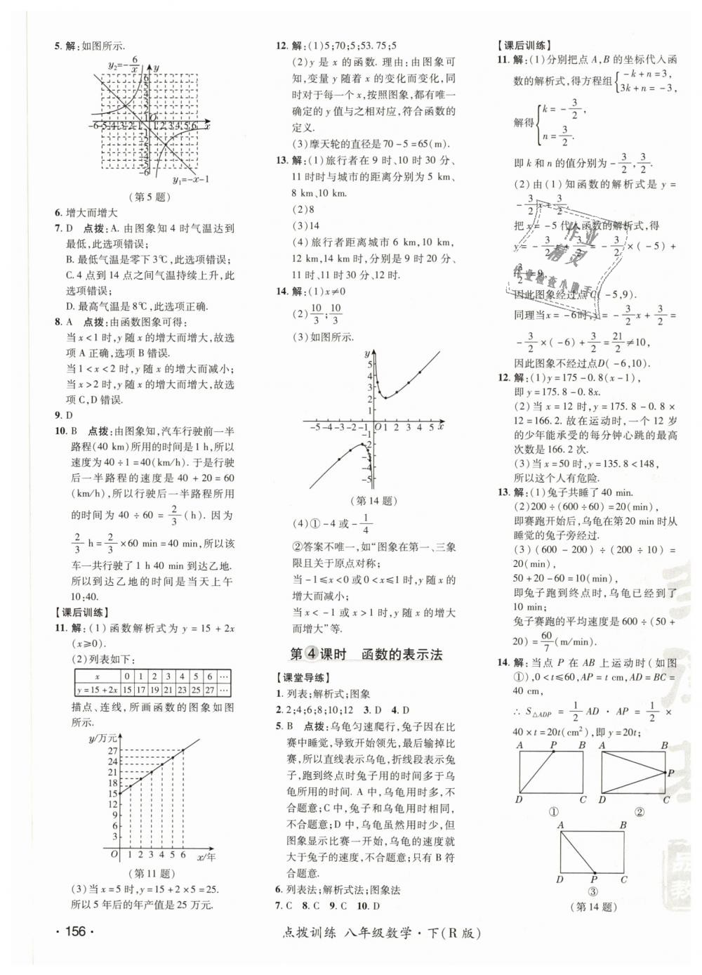 2019年點撥訓練八年級數(shù)學下冊人教版 第31頁