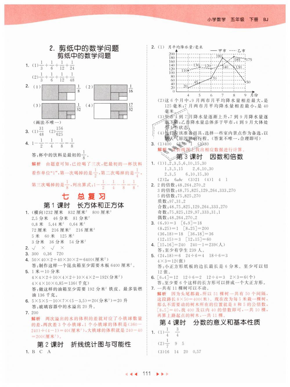 2019年53天天練小學(xué)數(shù)學(xué)五年級(jí)下冊(cè)北京版 第11頁(yè)