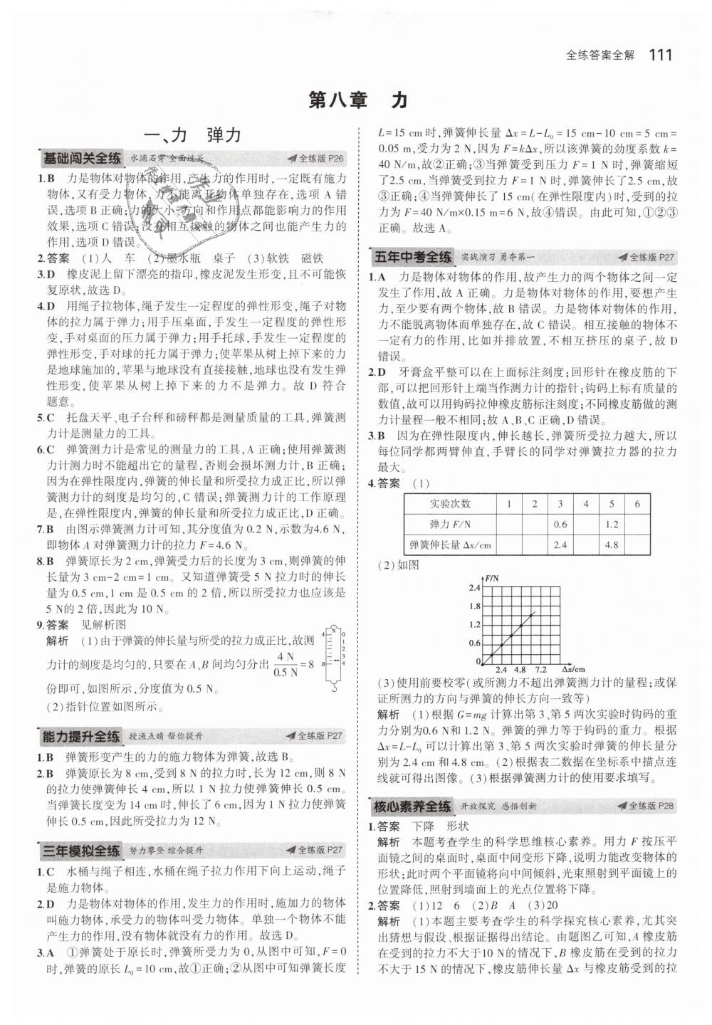 2019年5年中考3年模擬初中物理八年級(jí)下冊(cè)蘇科版 第13頁(yè)