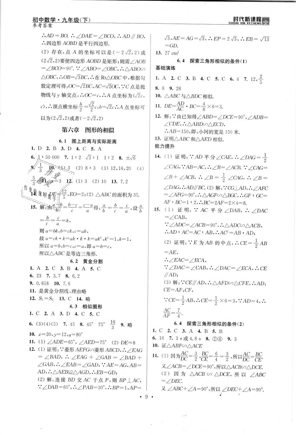2019年时代新课程初中数学九年级下册苏科版 第9页
