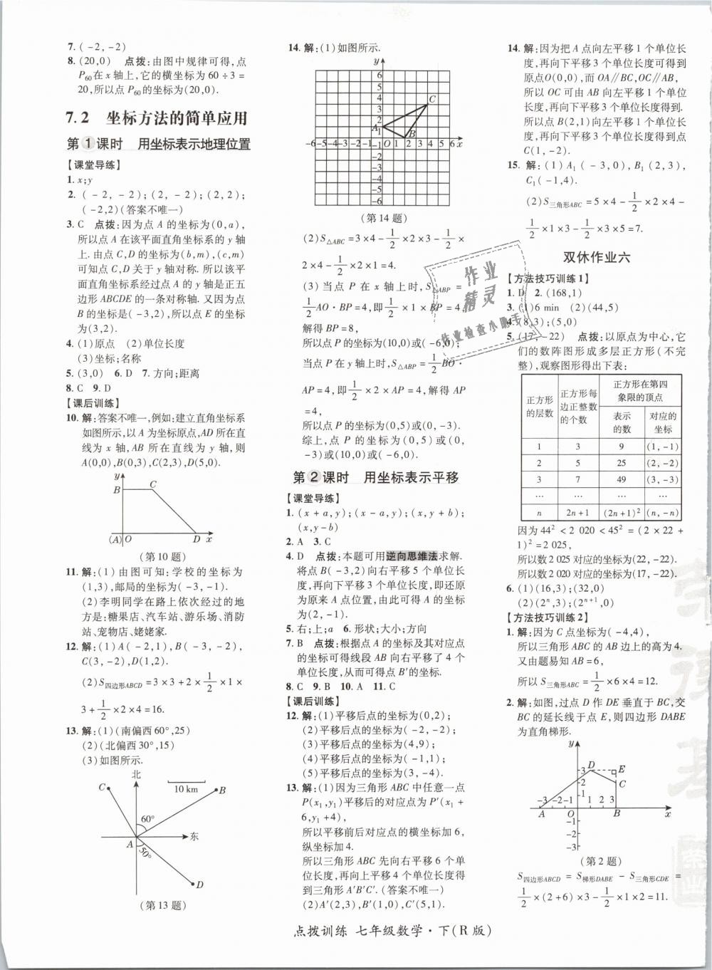 2019年點(diǎn)撥訓(xùn)練七年級數(shù)學(xué)下冊人教版 第17頁