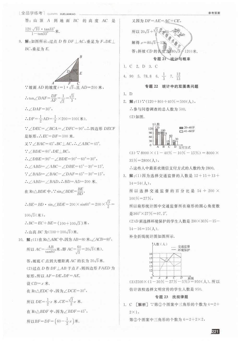 2019年全品學(xué)練考九年級數(shù)學(xué)下冊華師大版 第25頁