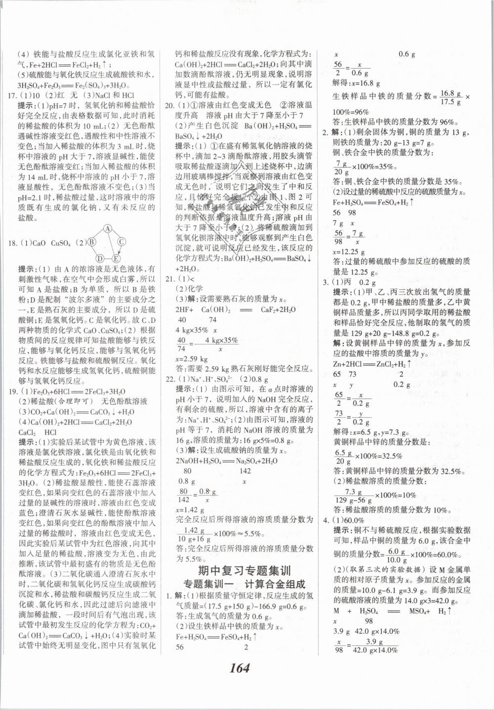 2019年全優(yōu)課堂考點集訓(xùn)與滿分備考九年級化學(xué)全一冊下人教版 第20頁