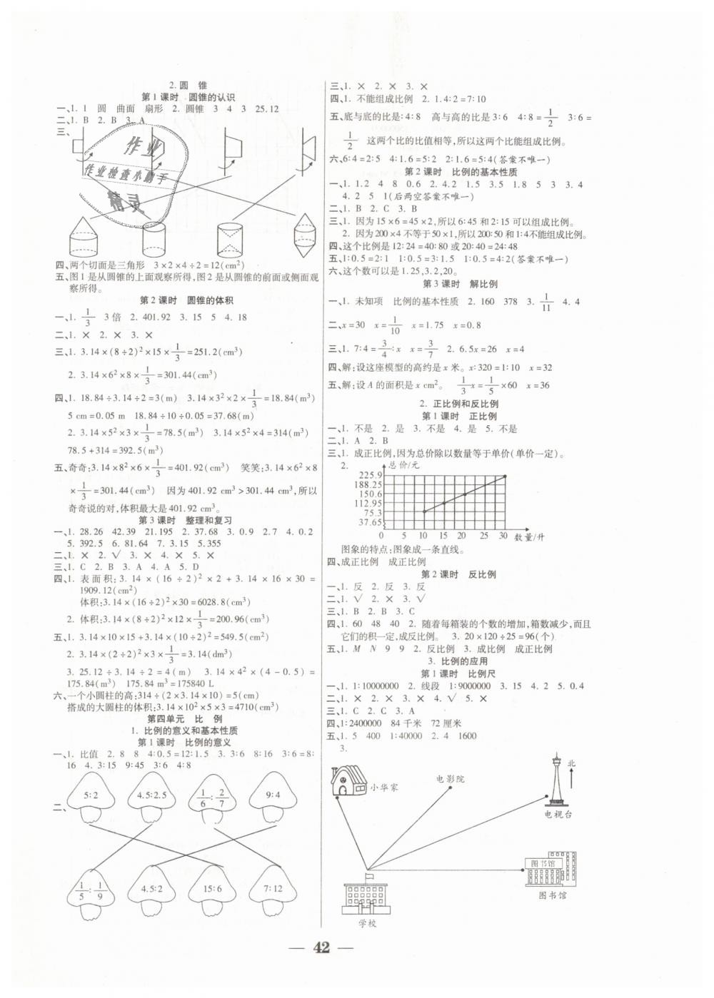 2019年世紀(jì)百通主體課堂六年級(jí)數(shù)學(xué)下冊(cè)人教版 第2頁(yè)