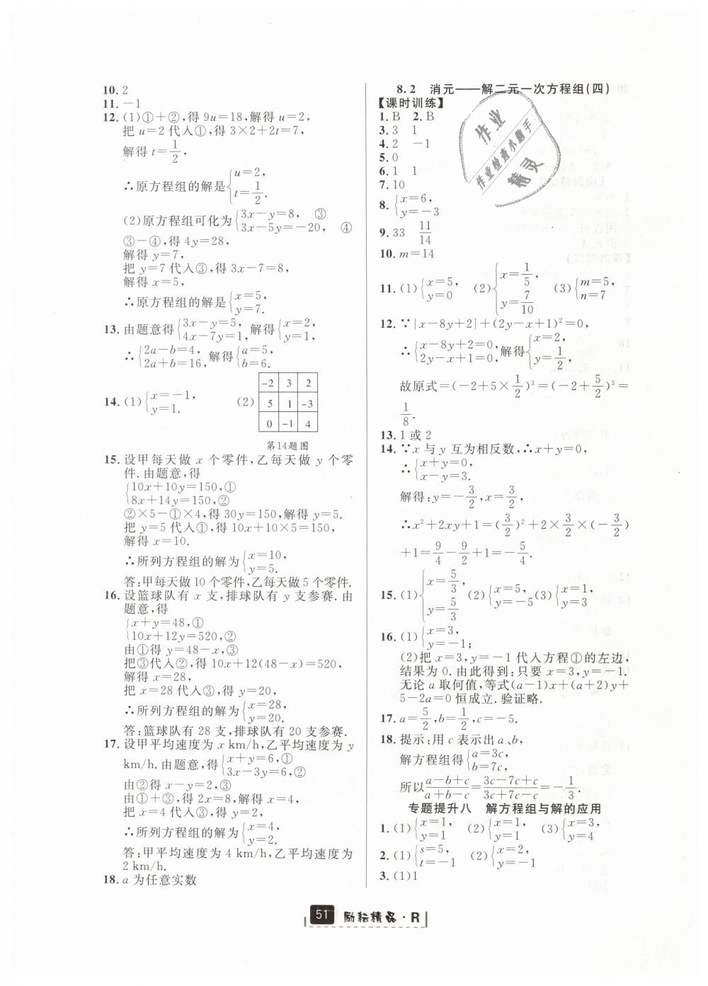 2019年勵耘書業(yè)勵耘新同步七年級數(shù)學下冊人教版 第15頁