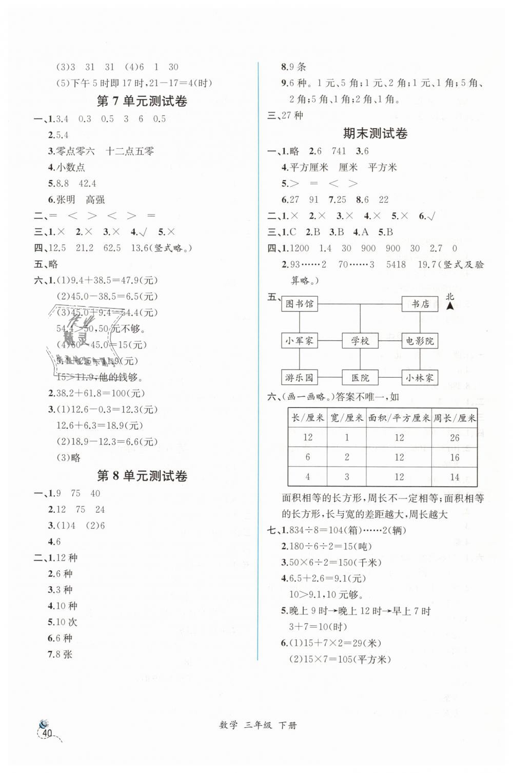 2019年同步導(dǎo)學(xué)案課時(shí)練三年級(jí)數(shù)學(xué)下冊(cè)人教版 第16頁(yè)