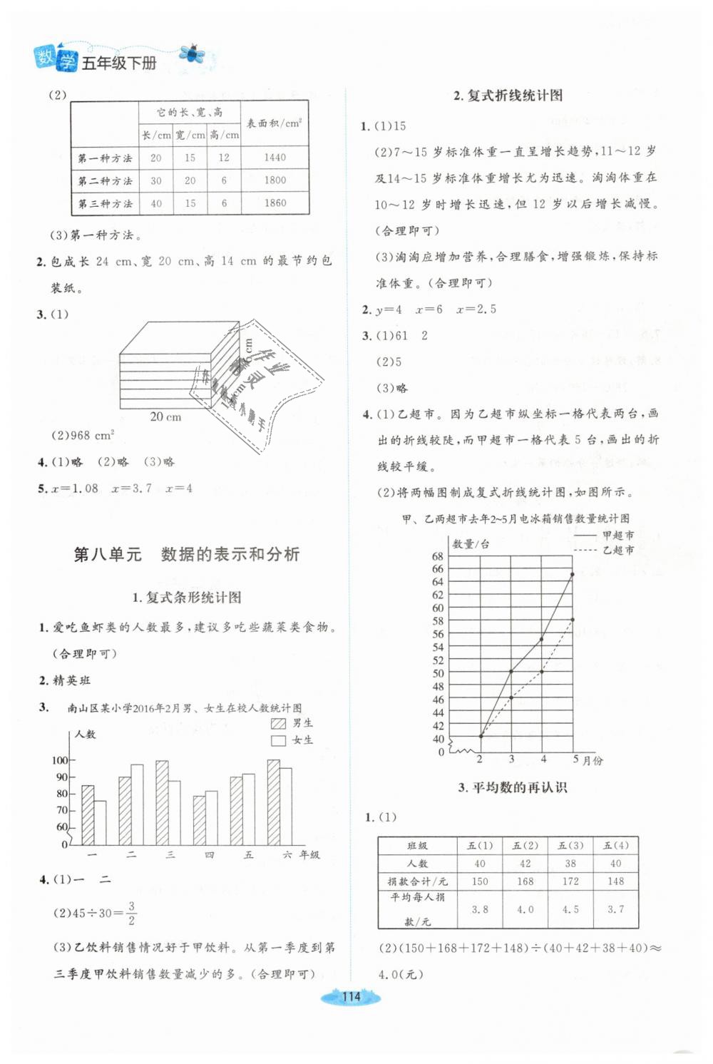 2019年課堂精練五年級(jí)數(shù)學(xué)下冊(cè)北師大版吉林專版 第14頁(yè)