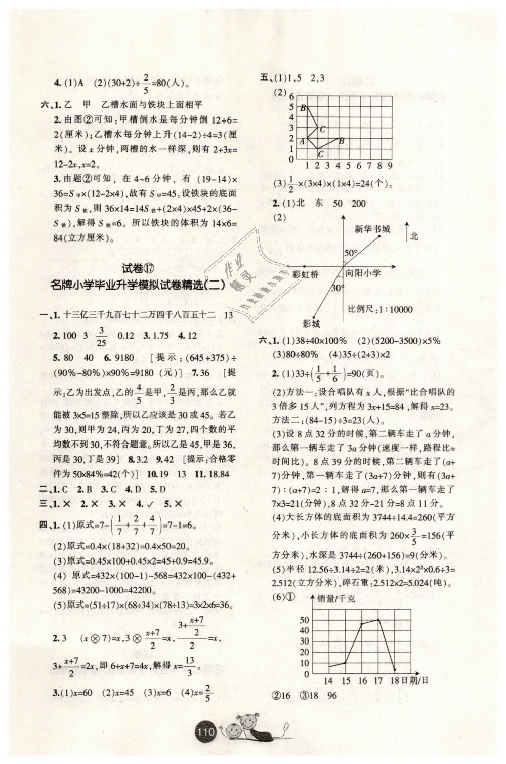 2019年小學(xué)畢業(yè)升學(xué)必備六年級數(shù)學(xué)下冊 第18頁