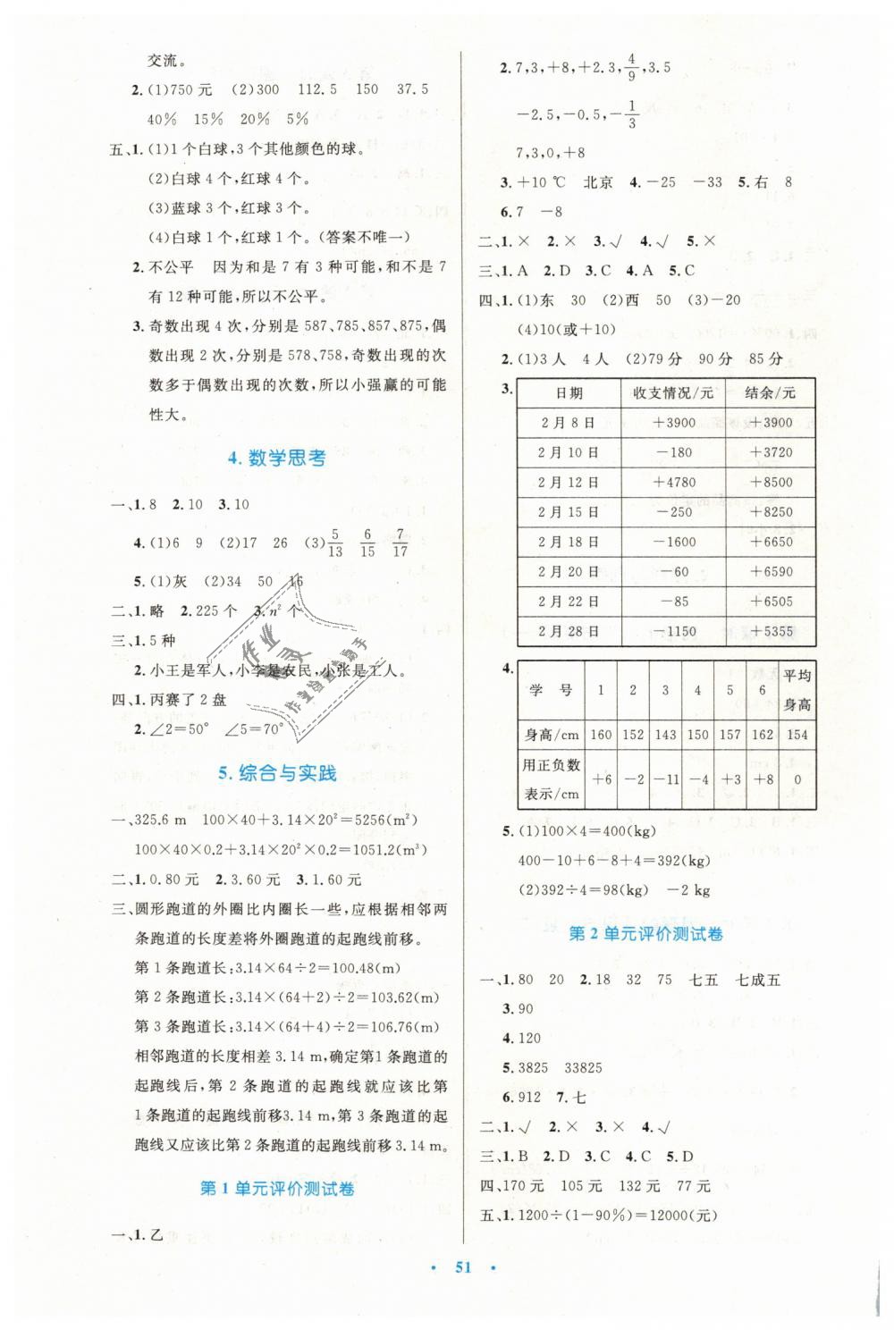 2019年小學同步測控優(yōu)化設計六年級數(shù)學下冊人教版增強版 第11頁