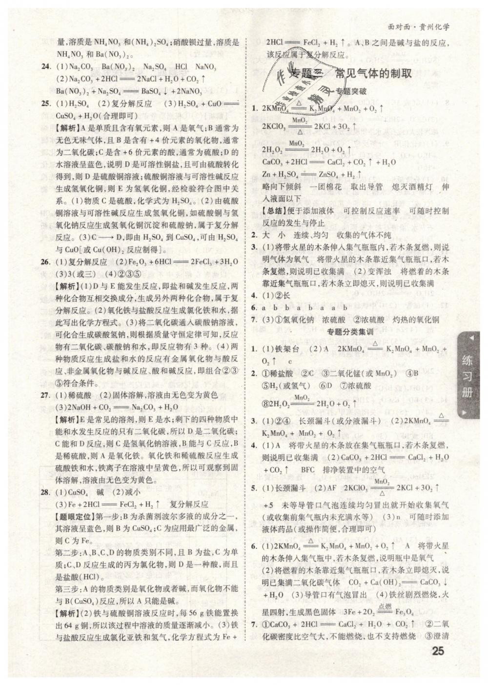 2019年贵州中考面对面九年级化学 第25页