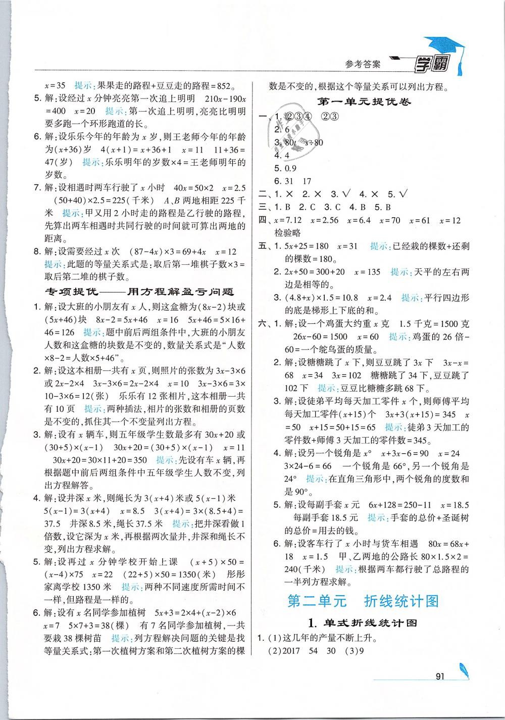 2019年經(jīng)綸學(xué)典學(xué)霸五年級數(shù)學(xué)下冊江蘇版 第3頁