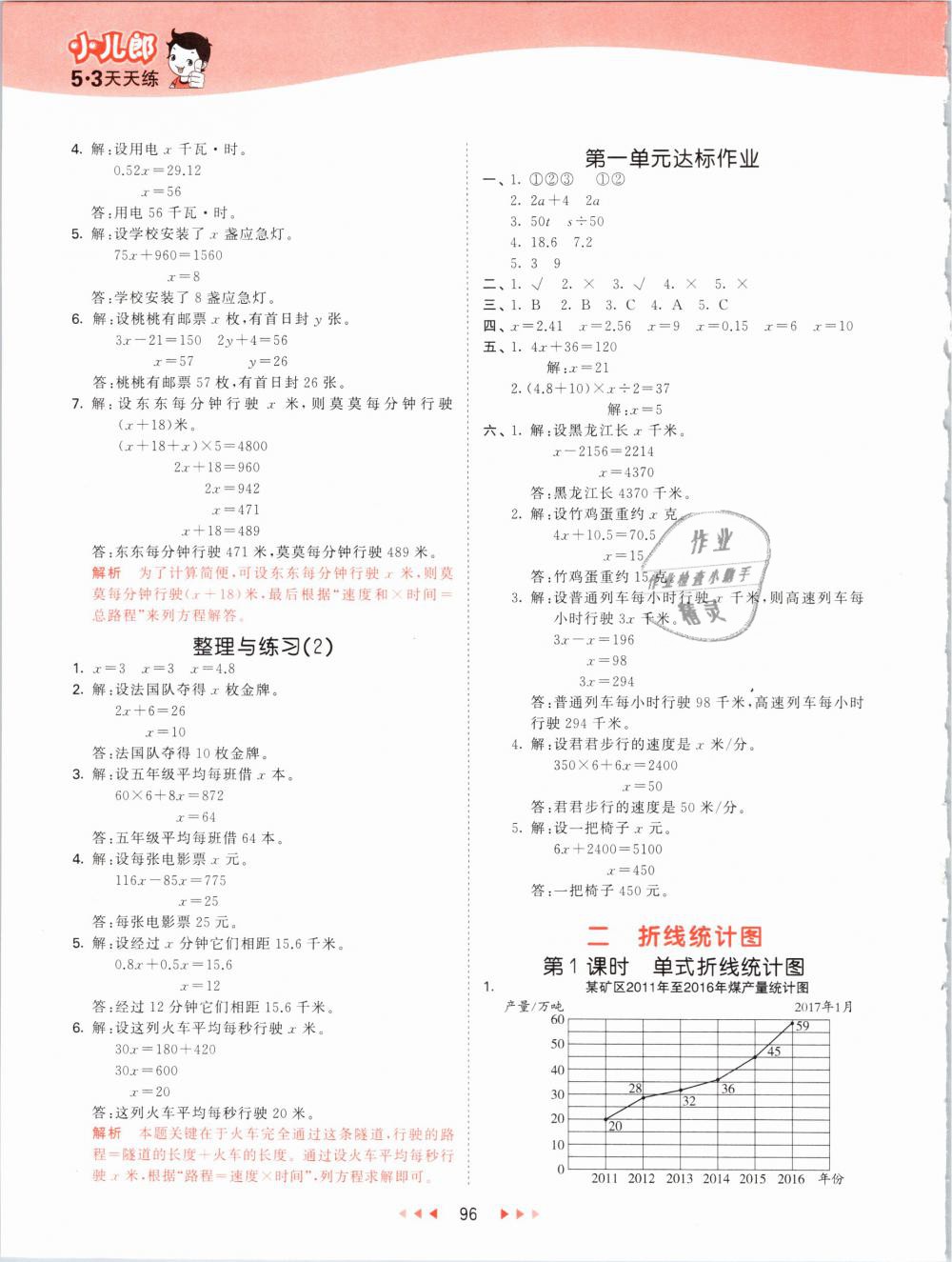 2019年53天天練小學數學五年級下冊蘇教版 第4頁