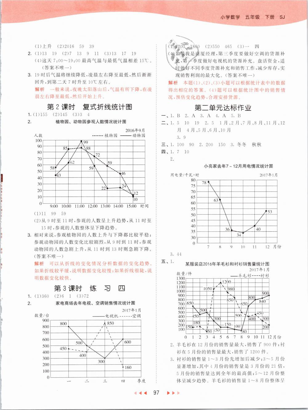 2019年53天天練小學(xué)數(shù)學(xué)五年級(jí)下冊(cè)蘇教版 第5頁