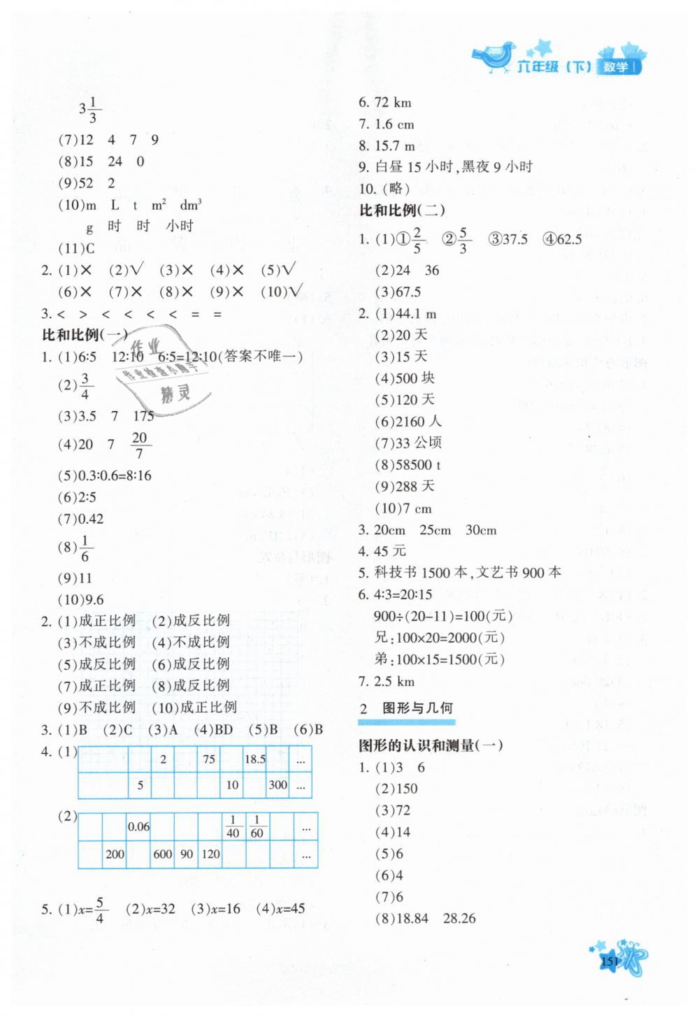 2019年新教材同步導(dǎo)學(xué)優(yōu)化設(shè)計(jì)課課練六年級(jí)數(shù)學(xué)下冊(cè)人教版 第17頁