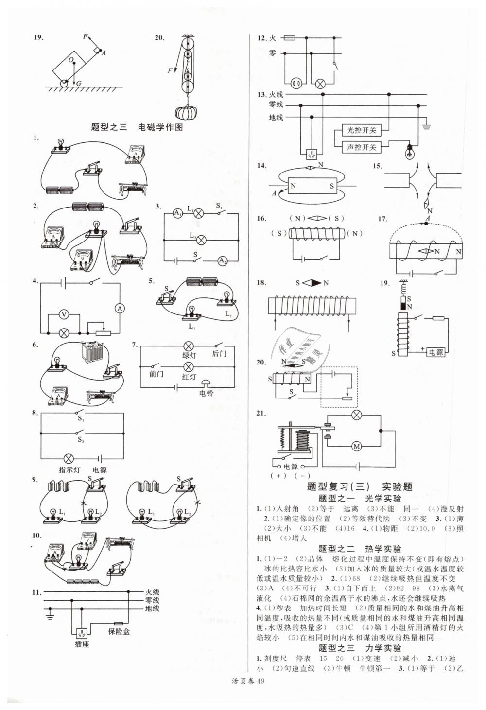 2019年火線100天中考滾動復(fù)習(xí)法物理 第17頁