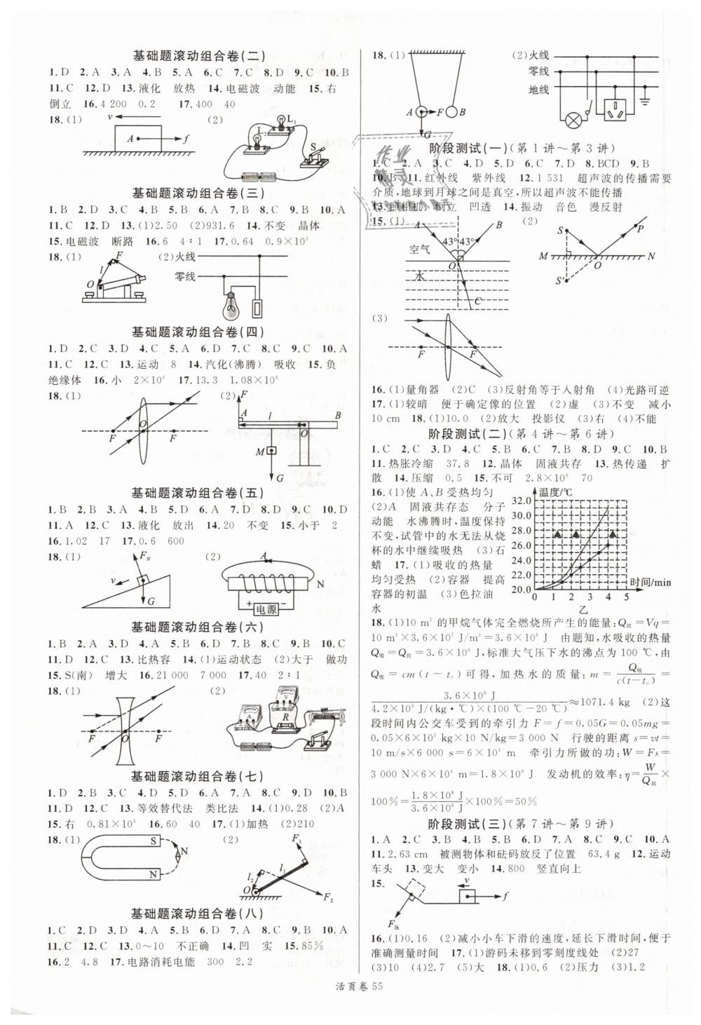 2019年火線100天中考滾動復習法物理 第23頁