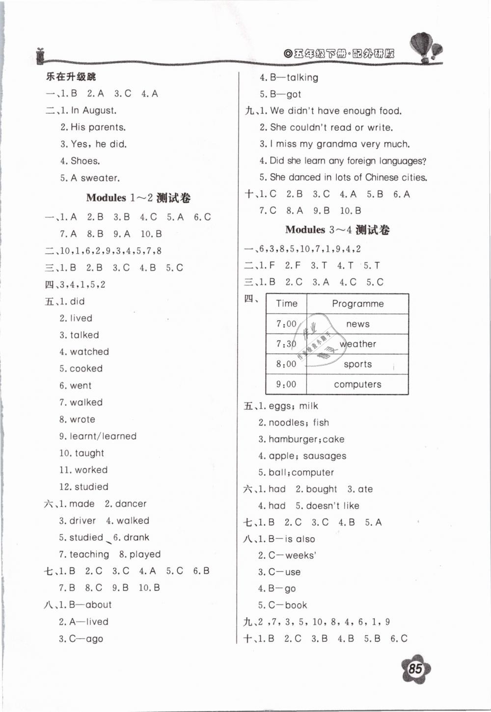 2019年新課堂同步訓練五年級英語下冊外研版三起 第9頁