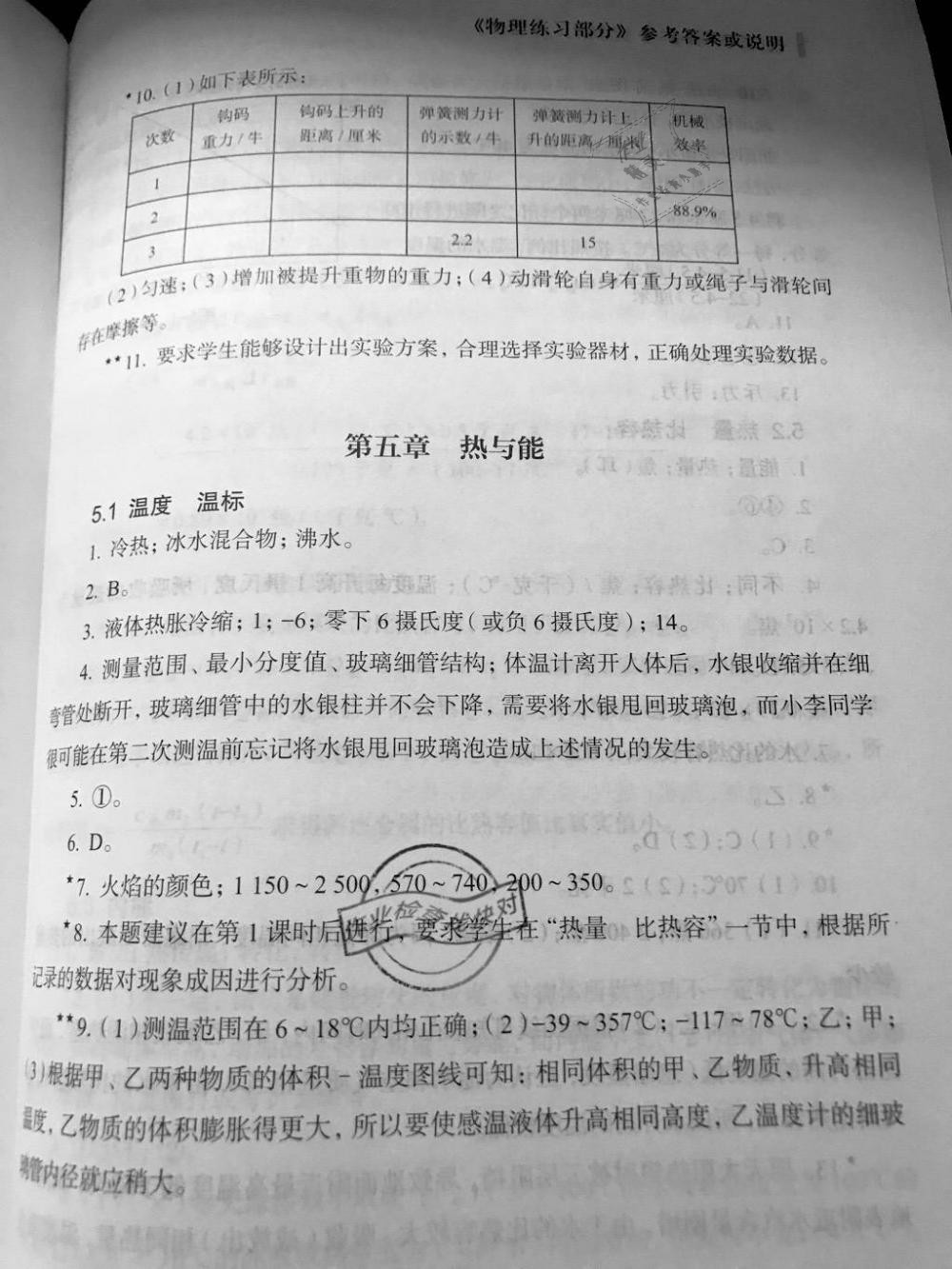 2019年物理練習(xí)部分八年級(jí)第二學(xué)期滬教版 第7頁